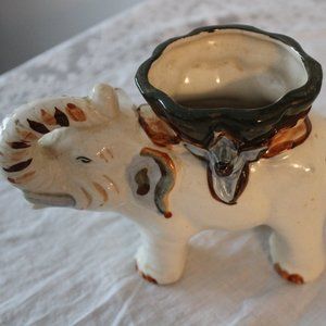 Elephant Planter Figurine - Vintage